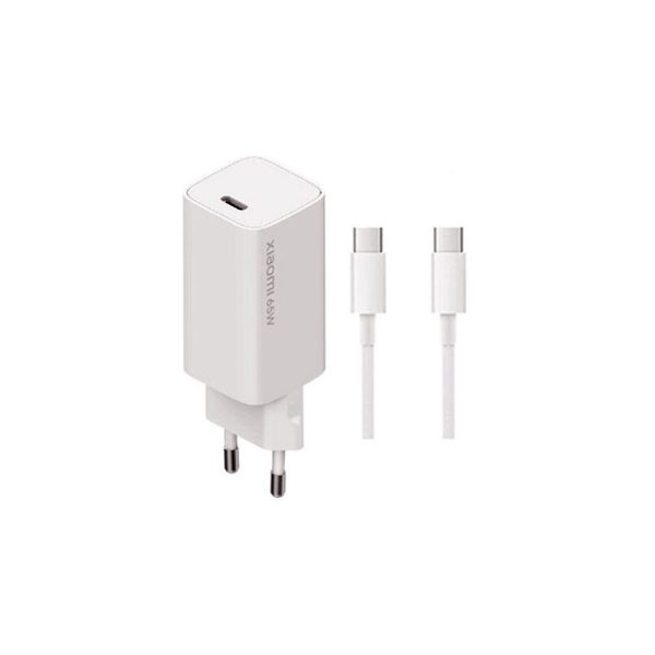 شارژر دیواری شیائومی مدل sh-65w به همراه کابل تبدیل USB-C