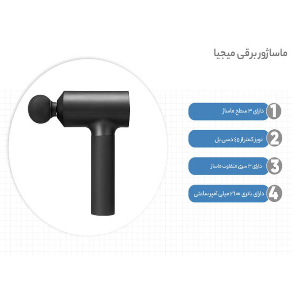 ماساژور تفنگی شیائومی Xiaomi Massage Gun MJJMQ01-ZJ