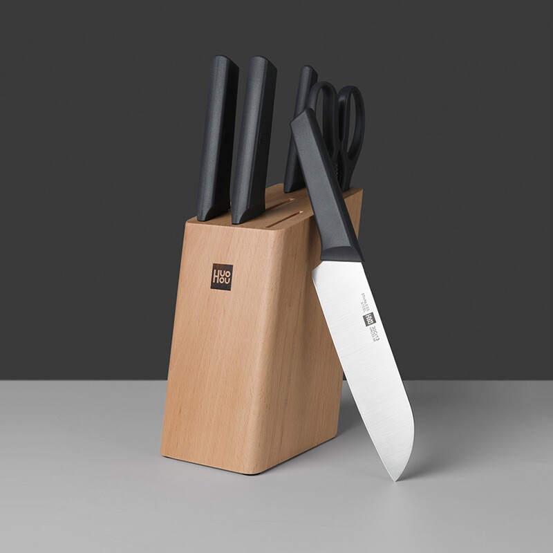 ست 5 تایی چاقوی آشپزخانه به همراه استند شیائومی Xiaomi HuoHou Knife Set HU0057